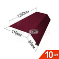 Карнизная планка RAL 3005 110х90мм 1250мм 135° Комплект 10шт превью 1